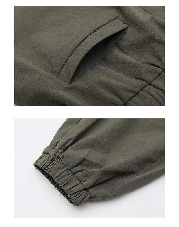 Fall Casual Trousers Polyester Men