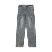 Heavy Industry Wash Denim Trousers Men