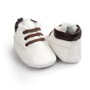 Winter Baby Boys Shoes Suede Leather Sneaker Toddler Baby Shoes Anti-Slip Soft Soled Lace up Snow Boots Warm Baby Boot