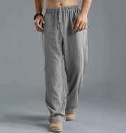 Men's Loose Casual Pants Linen Breathable Sports Trousers