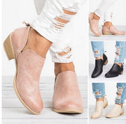 Autumn Women Shoes Retro High Heel Ankle Boots