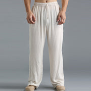 Men's Loose Casual Pants Linen Breathable Sports Trousers