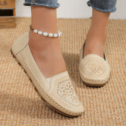 Handmade Stitching Gommino Solid Color Casual Women's Shoes