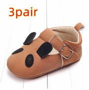 Spring and autumn cartoon animal baby shoes matte leather non-slip soft bottom baby shoes wholesale 0884